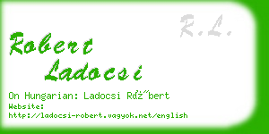 robert ladocsi business card